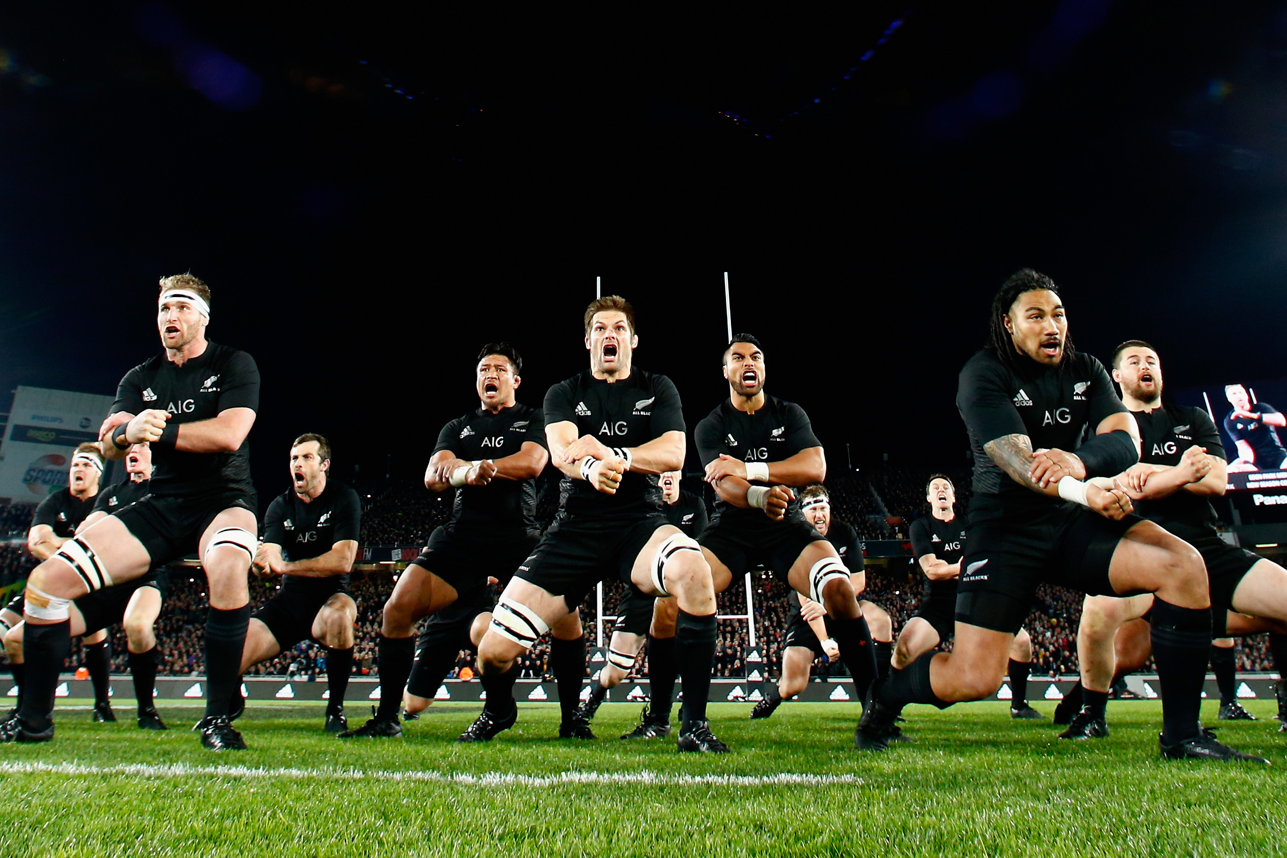 ALL Blacks Rugbyteam wereldkampioen uit Nieuw Zeeland te gast bij Springvloed IJmuiden