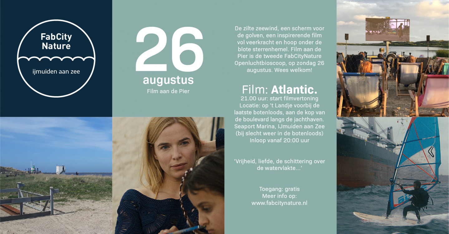 Film aan de Pier openluchtbioscoop van FabCityNature