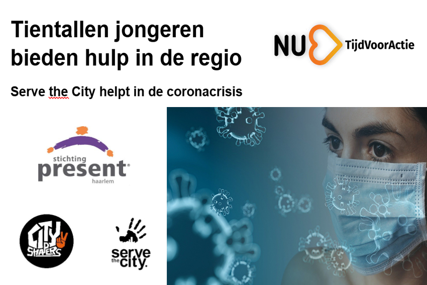 Serve the City helpt in de coronacrisis. Tientallen jongeren bieden hulp in de regio